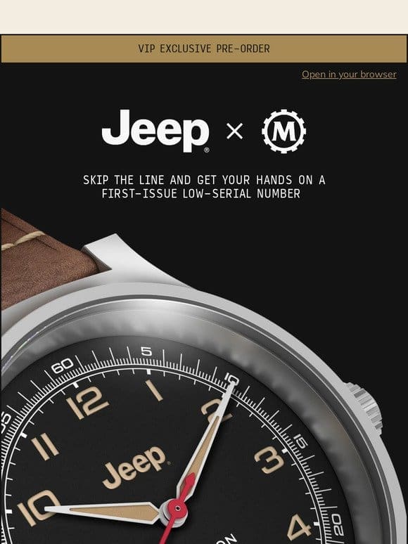 JEEP® x MARATHON: VIP Pre-Order Starts Now