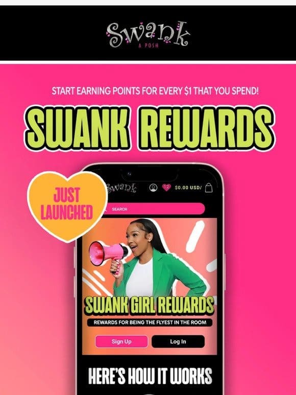 JOIN SUPER SWANK REWARDS