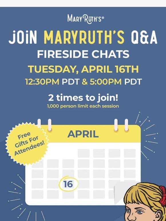 Join MaryRuth next week  ️