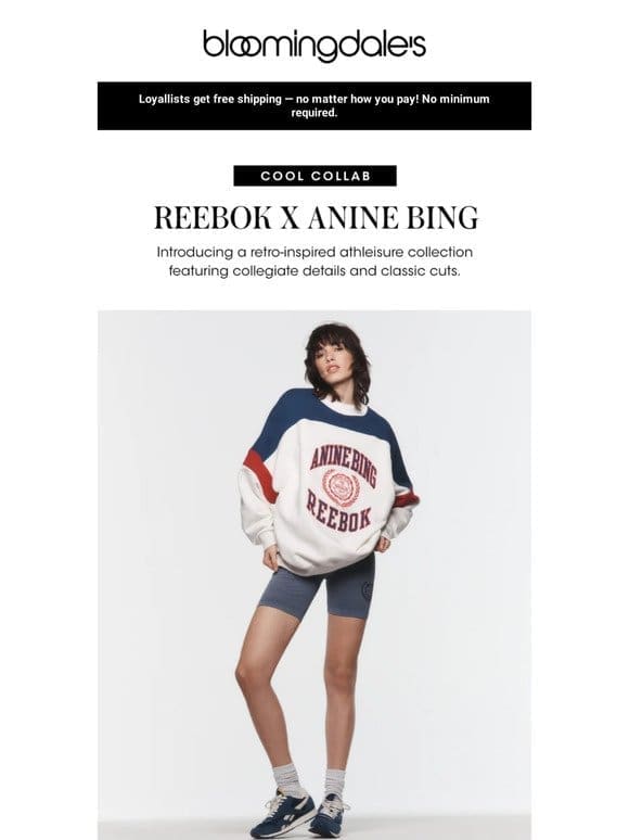 Just dropped: Reebok x Anine Bing