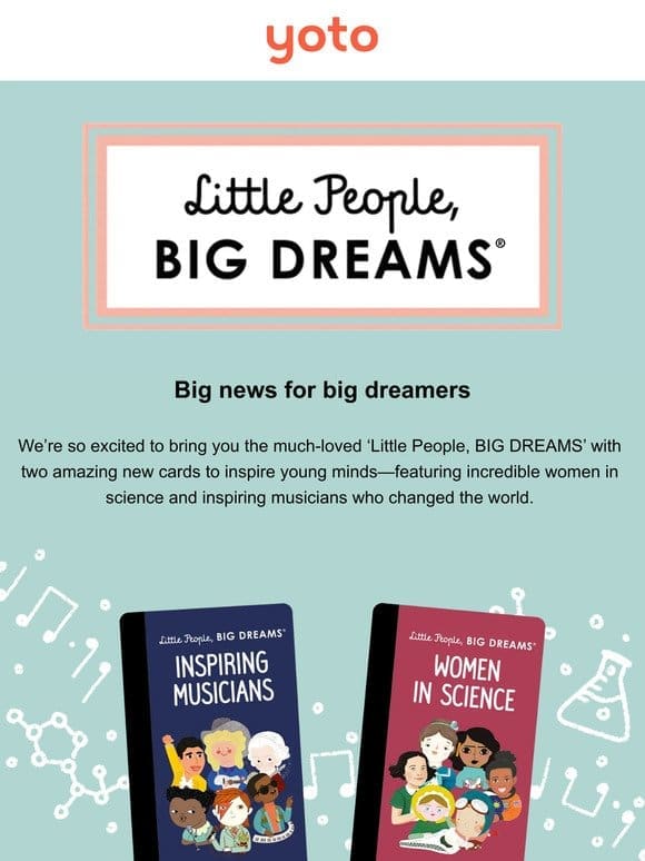 Just in: Little People， BIG DREAMS