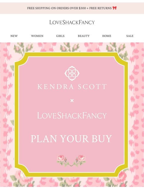 Kendra Scott x LoveShackFancy Drops Wednesday