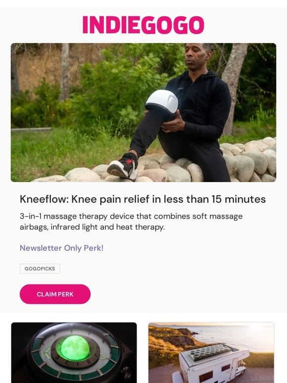 Knee pain therapy loading… (secret perk inside)