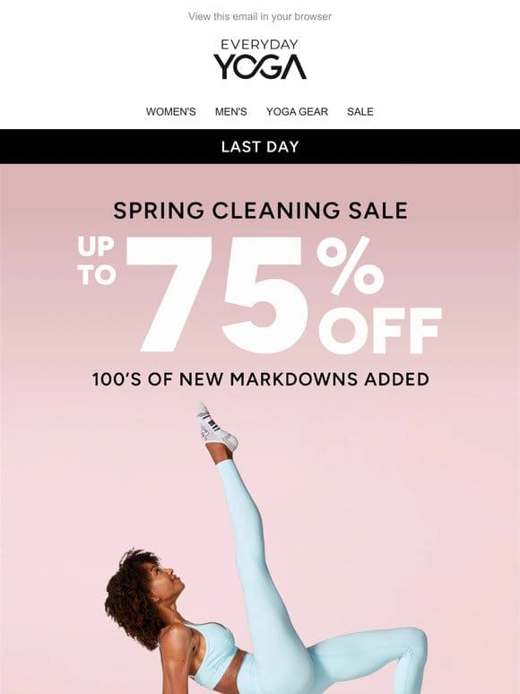 LAST CHANCE: 75% OFF