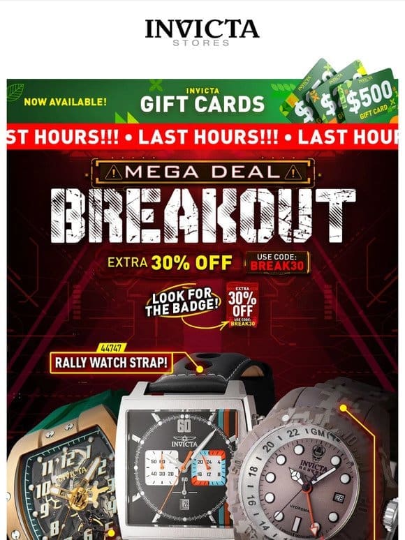 LAST HOURS EXTRA 30% OFF❗️Mega Deal BREAKOUT!