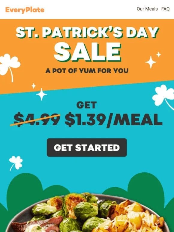 LUCKY YOU: Get $1.39/meal