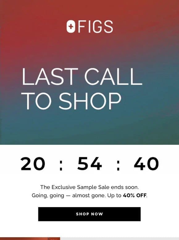 Last Call — Exclusive Sample Sale