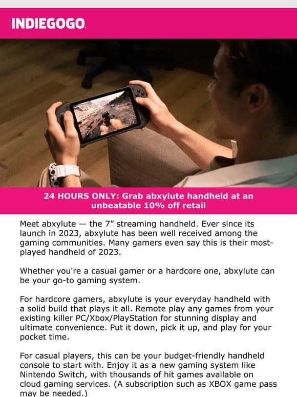 Live NOW on Drops: Flash deal on abxylute， the one-stop streaming handheld