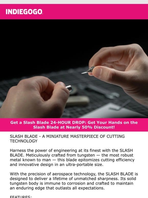 Live NOW on Indiegogo: Flash Deal on Slash Blade: Nearly 50% Discount!