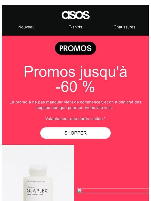 L’offre est là ! Jusqu’à -60 % sur les promos