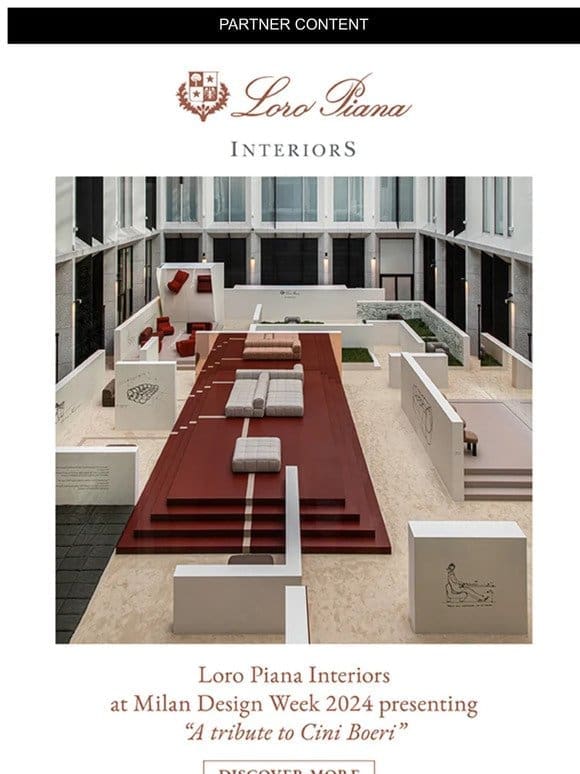 Loro Piana Interiors at MDW 2024 with “A Tribute to Cini Boeri”