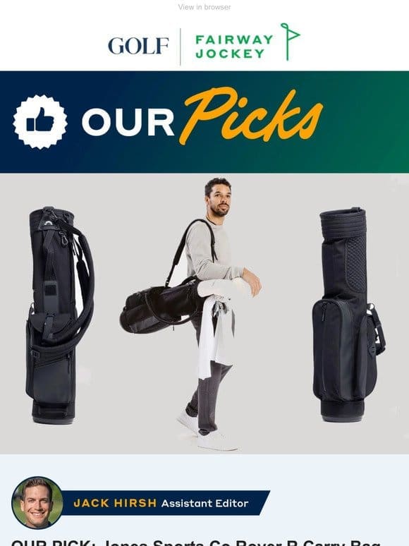 Love to walk? You’ll love this golf bag