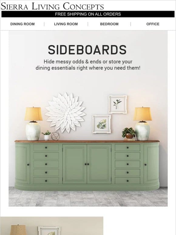 Lucky savings onTrendy Sideboards