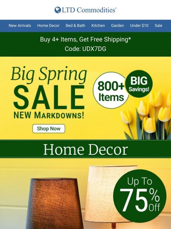 MAJOR Decor Sale Ends @ Midnight!