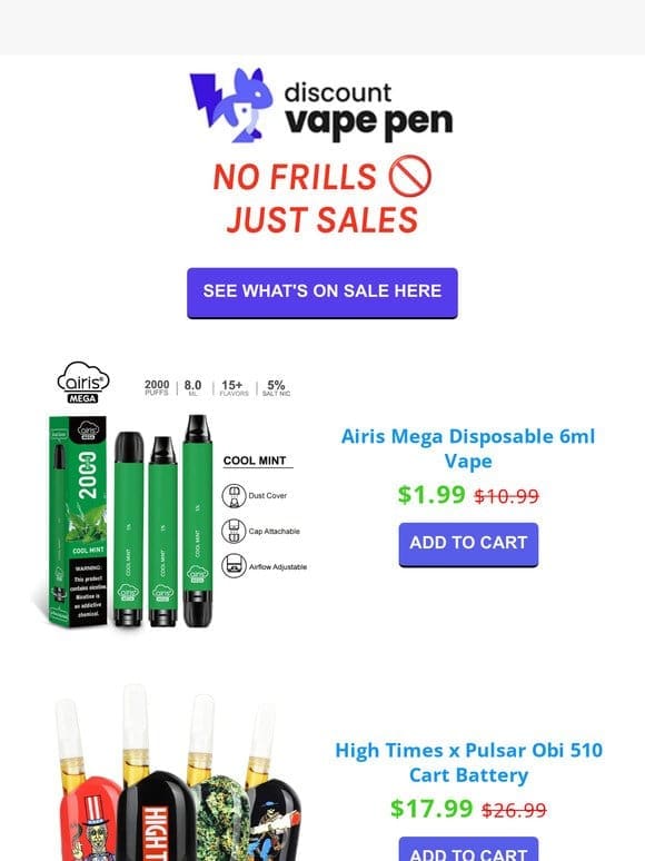 MASSIVE Discounts On Vapes