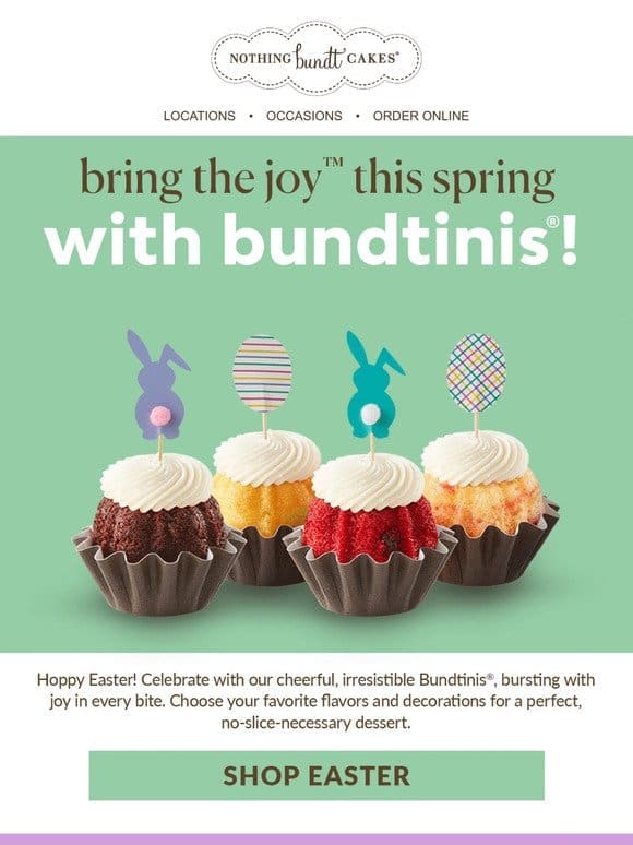 Make Everybody Happy With Bundtinis®