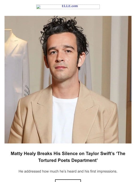 Matty Healy Breaks His Silence on Taylor Swift’s ‘The Tortured Poets Department’