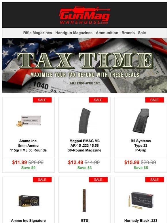 Midweek Tax Time Deals! | Ammo Inc 9mm 115gr 50rd Box for $12