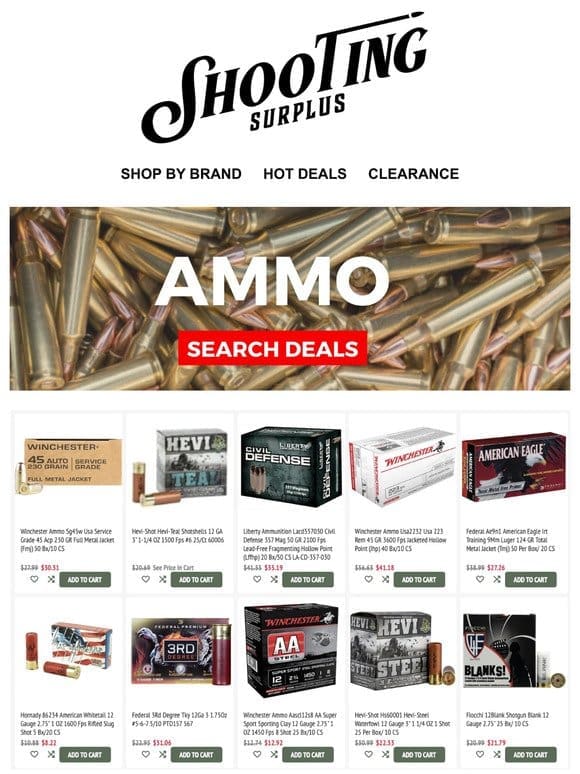 Monday Morning Ammo Deals