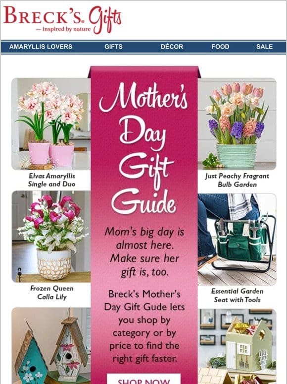 Mother’s Day order deadline is May 3rd!