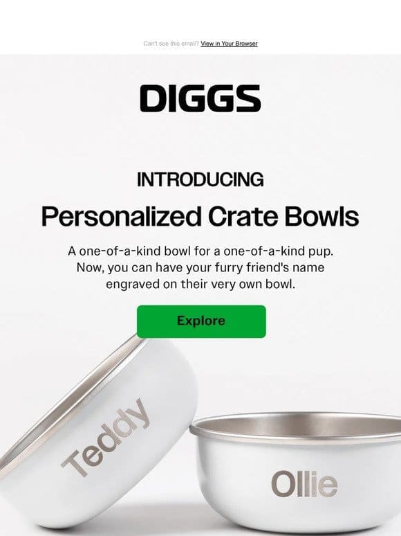 NEW   Introducing Personalized Crate Bowls