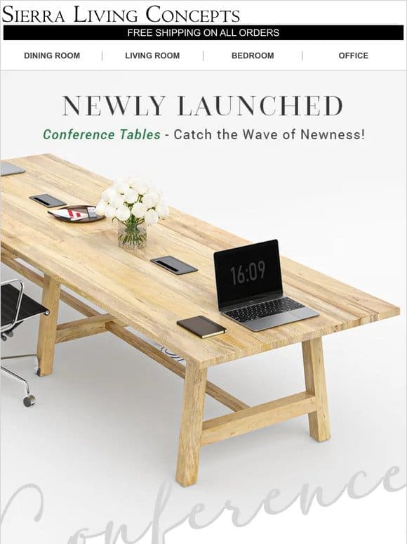 New Arrival Alert – Conferene Tables!