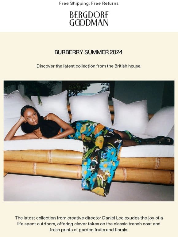 New: BURBERRY Summer 2024