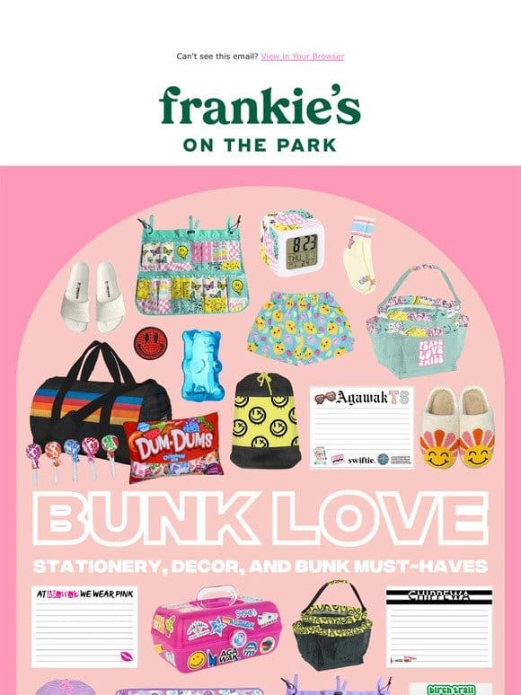 New Camp Drop: Bunk Decor & Stationery!  ️