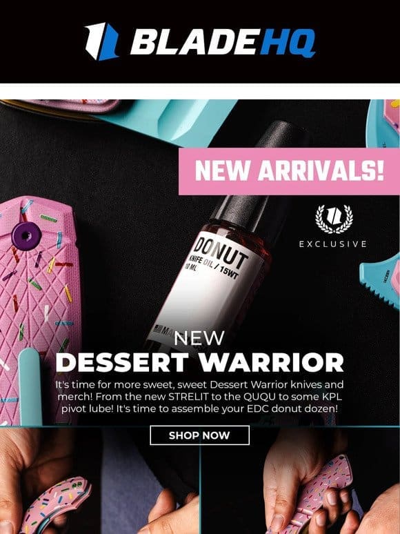 New Dessert Warriors just hit the bakery!