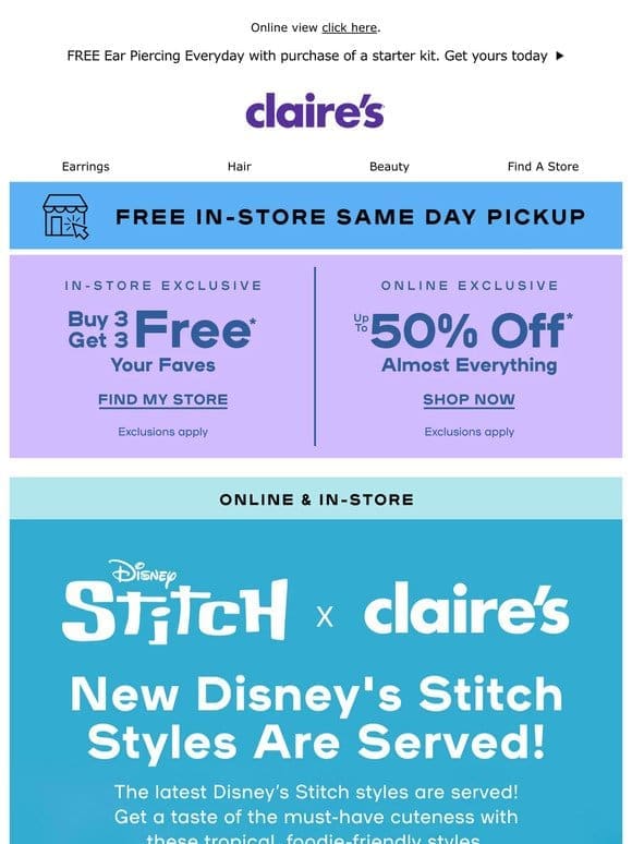 New Disney Stitch is HERE in-store & online