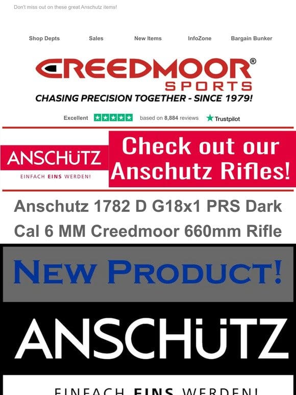 New Product Alert – Anschutz Rifle!