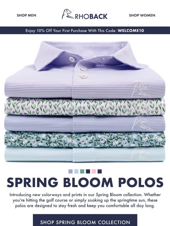 New: The Magnolia Blossom Polo