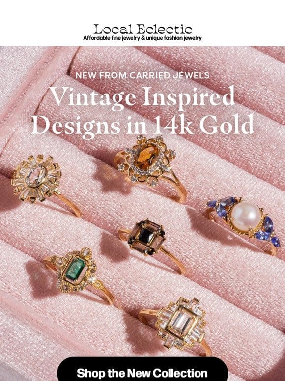 New! Vintage Inspired Rings