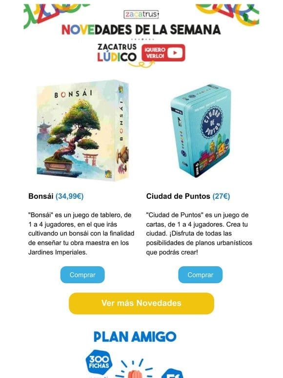 Novedades semanales   ¿Te vienes en torneos de nuestras tiendas?