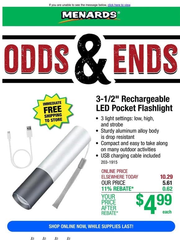 Odds & Ends & MORE HOT DEALS!