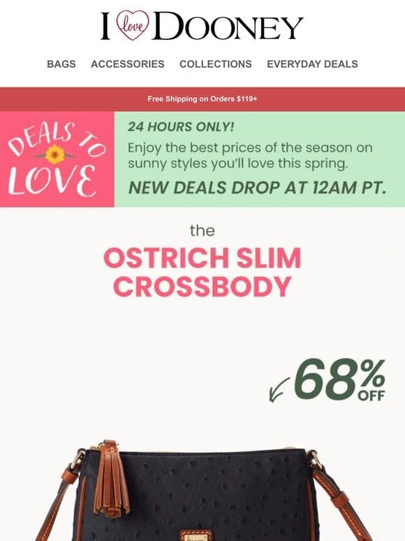 One Day Deal: The Ostrich Slim Crossbody Is Just $75!