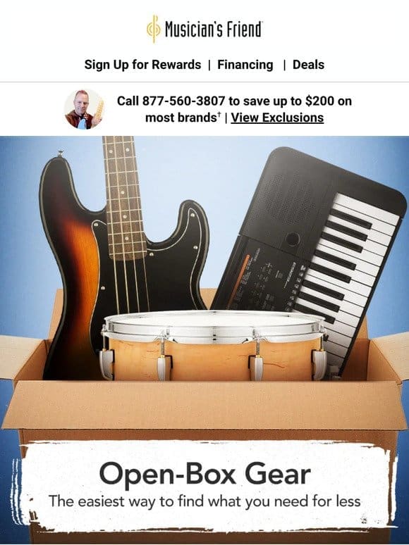 Open-box gear: The savings you seek