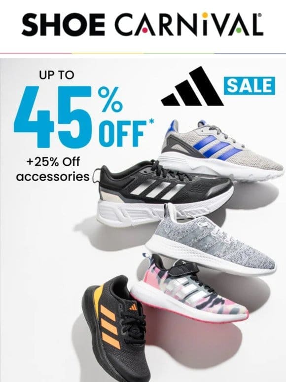 Open for up to 45% off adidas