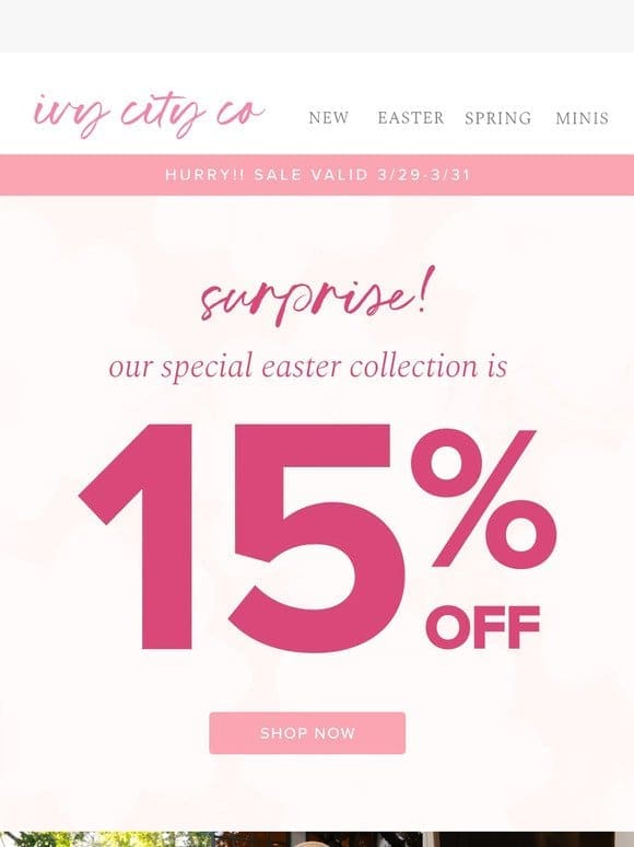 Our EASTER SALE is here!