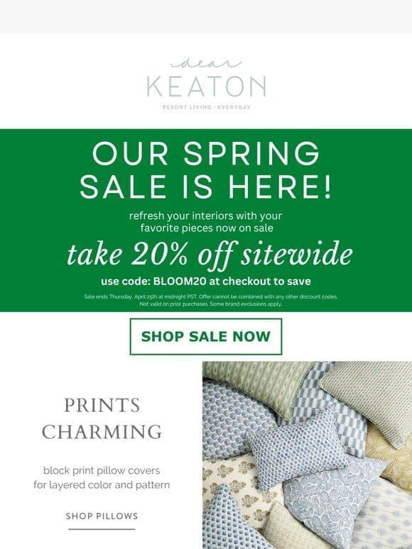 Our Spring Sale is Here