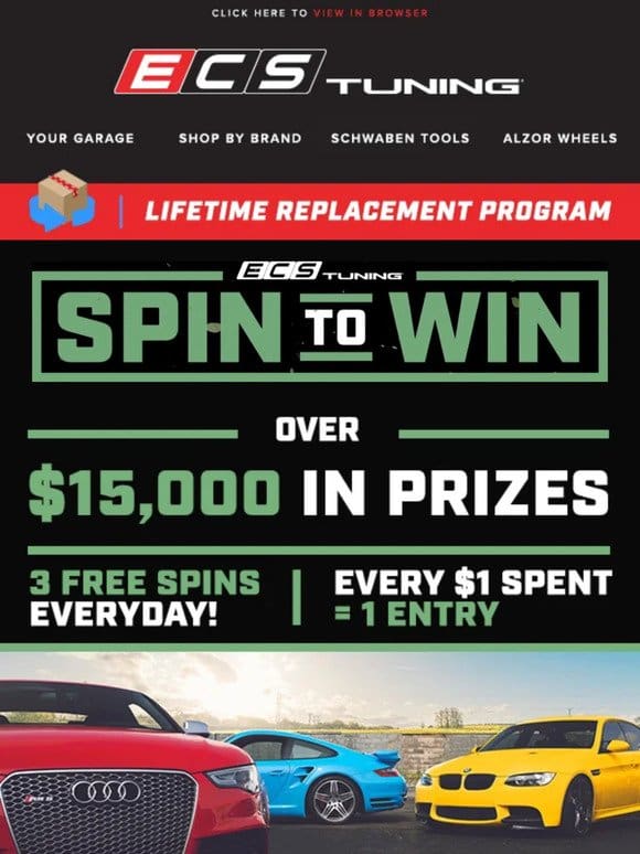 Over $15，000 In Prizes – Spin To Win Is Back