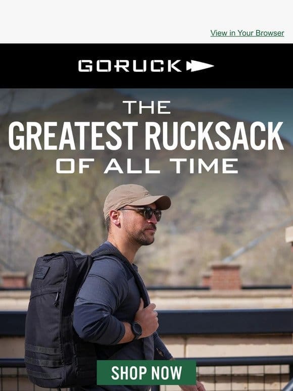 Overbuilt Gear for Rucking & Travel