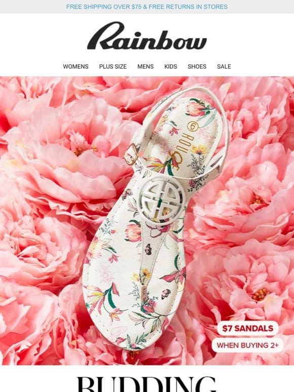 Petal-Soft Sandals From $7