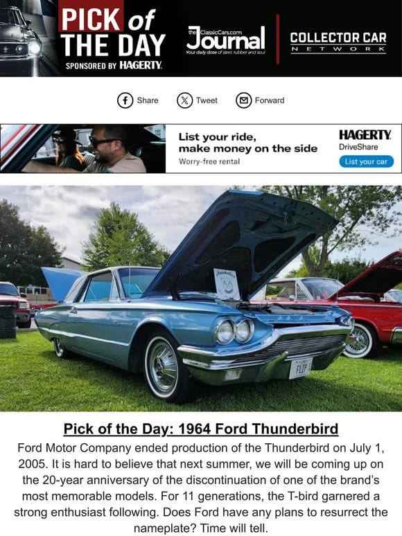 Pick of the Day: 1964 Ford Thunderbird