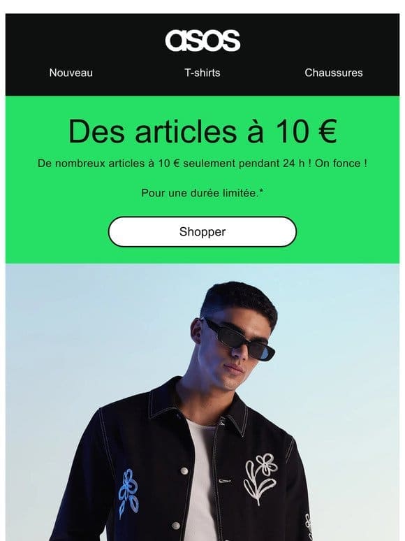 Prix en chute libre pendant 24 h ! Des articles à 10 €