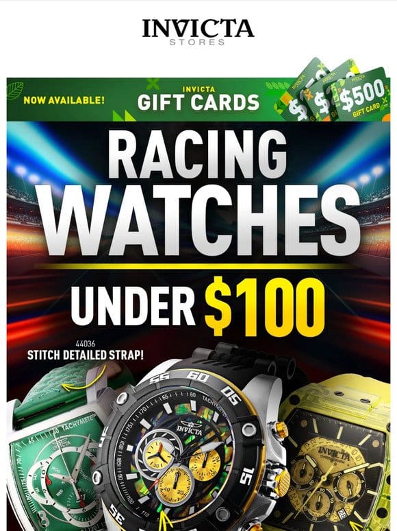 Racing Watches ️ UNDER $100 READY， SET， GOOO❗