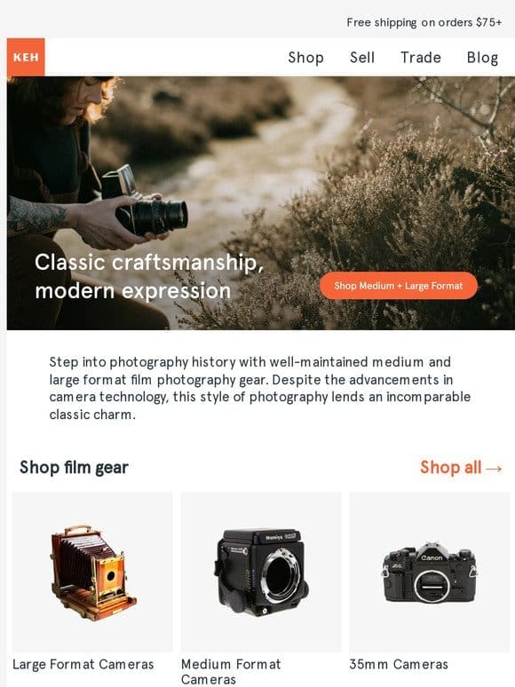 Rediscover classic photography with film gear