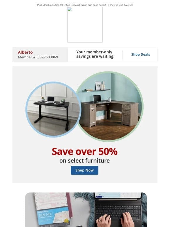 Refresh your space! Enjoy over 50% off select furniture for spring!