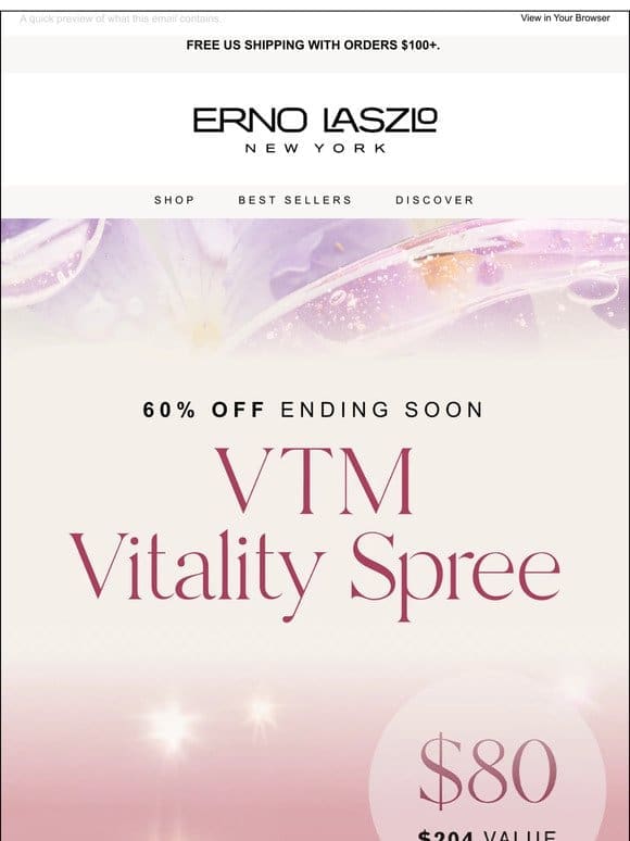 Reminder: Take 60% Off VTM