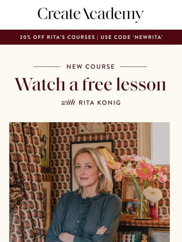 Rita Konig’s free lesson